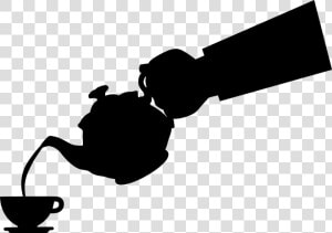 Teapot  Tea  Pouring  Silhouette  Hand  Hot  Boiling   Pouring Tea Png  Transparent Png