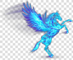  fire  bluefire  horse  pegasus  firehorse  firepegasus   เพกา ซั ส  HD Png Download