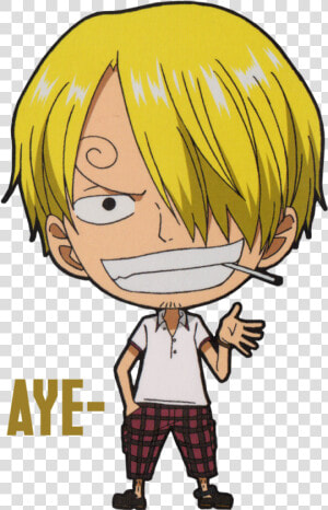 Sanji Chibi Render By Yeye chan   Chibi One Piece Characters  HD Png Download