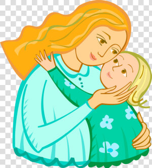 Vector Illustration Of Nurturing Parent Mother With   Indian Mother And Baby Cartoon  HD Png Download