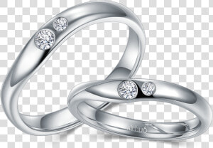 18k White Color Gold Diamond Couple Ring   Engagement Ring Diamond Couple Rings Png  Transparent Png