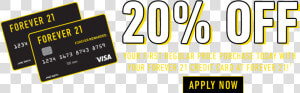 It S A Great New Way To Earn Rewards And Pay For All   Forever 21 Rewards Card  HD Png Download