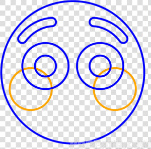 Draw Another Circle Underneath The Eyes And Above The   Circle  HD Png Download