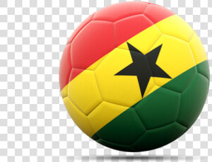 Ball With Ghana Flag  HD Png Download