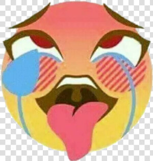 Ahegao Emoji Sticker   Ahegao Emoji  HD Png Download