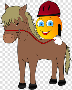 Strange  Reiter  Equestrian Helmet  Horse  Pony  Ride   Cartoon  HD Png Download