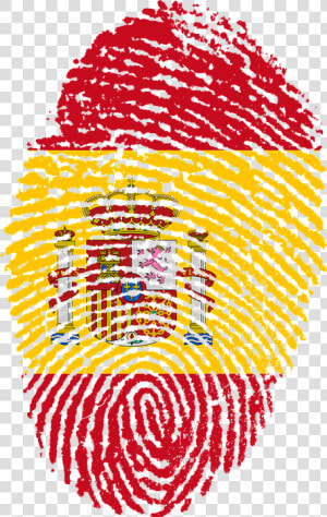 España  Bandera  Huella Digital  País  Orgullo   Spain Flag Fingerprint  HD Png Download