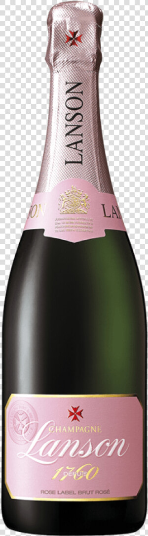 Champagne Lanson Rose Label Brut Rosé  HD Png Download