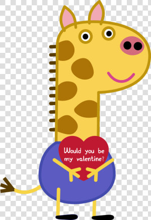 Clipart Giraffe Gerald  Clipart Giraffe Gerald Transparent   Peppa Pig Gerald Giraffe  HD Png Download