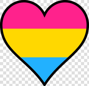 Heart Pansexual Panromantic Pride   Pan Heart Png Transparent  Png Download