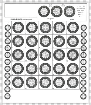 22lr Bench Rest Targets  HD Png Download