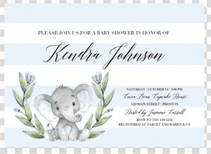 Fall Invitation Blank Template Baby Shower  HD Png Download