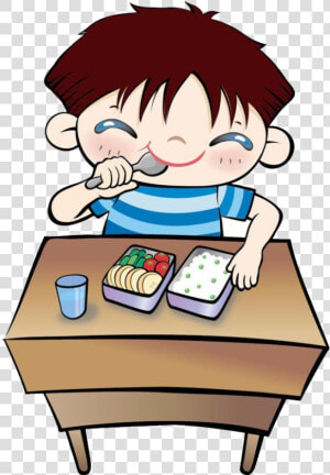 Student Eating Clip Art   Student Having Lunch Clipart  HD Png Download