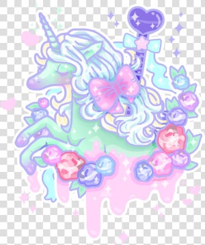 Unicorn  Pastel  And Cute Image   Pastel Goth Unicorn  HD Png Download