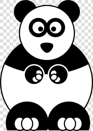 8 Pics Of Cute Cartoon Panda Coloring Pages   Clip Art Animals Panda  HD Png Download