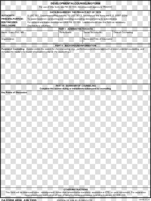 Counseling Form 4856  HD Png Download