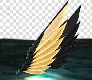 E V E Asgard Wings Black And Glow Gold   Close up  HD Png Download