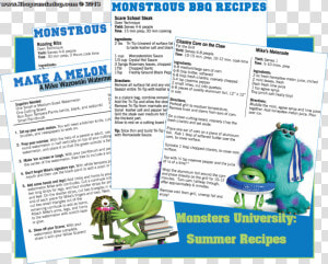 Monsters University Printables   Monsters University  HD Png Download