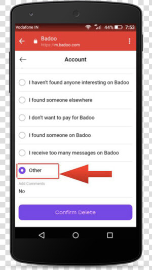 Deactivate Badoo  HD Png Download