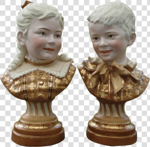 Pair Of Victorian Busts   Bust  HD Png Download