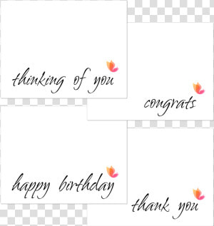 This Set Includes Congrats  Thank You  Happy Birthday   Chic  HD Png Download