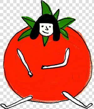  tomatoe  girl  funny  lol  vegetables  costume  party   Cartoon  HD Png Download