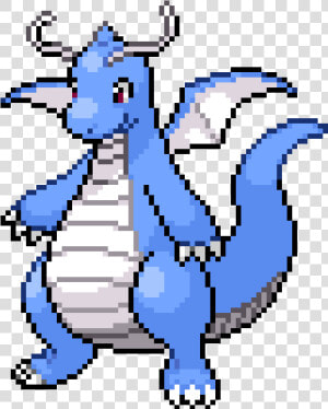 Transparent Dragonite Png   Pokemon Pixel Art Dragonite  Png Download