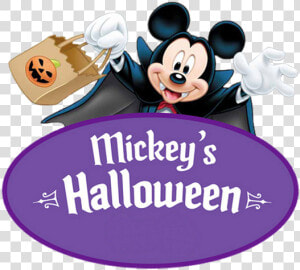 Mickey S Halloween Logo   Disneyland Halloween Party Mickey Ad  HD Png Download