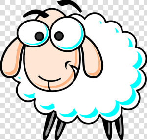 Confused Sheep Clipart   New Zealand Sheep Cartoon  HD Png Download