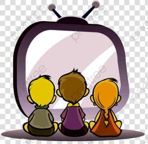 Watching Tv Child   Children Watching Tv Clipart  HD Png Download