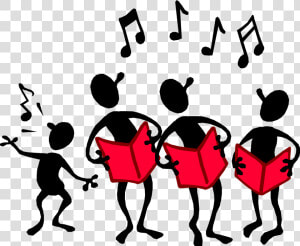 Sing Drawing Dancing   Clipart Choir Singing  HD Png Download