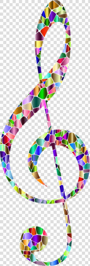 Vivid Chromatic Tiled Musical   Musical Note  HD Png Download