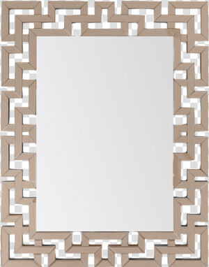 Greek Key Rectangular   Mirror Frame Rectangle  HD Png Download