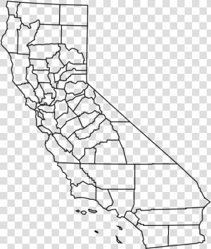 Line Art angle area   California County Map Blank  HD Png Download