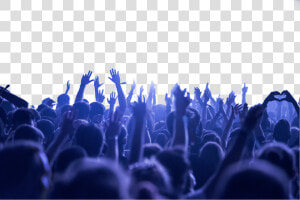 Concert People Raising Hands  HD Png Download