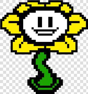 Flowey Undertale Pixel Art  HD Png Download