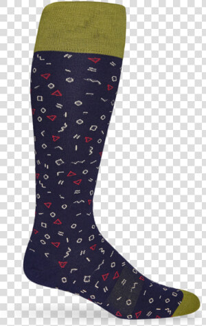 Deadsoxy Navy Bamboo Dress Socks With A Cool Throwback   Sock  HD Png Download