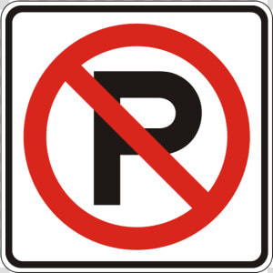 600px Noparking Svg1   Road Signs  HD Png Download