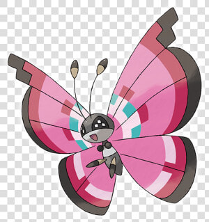 Vivillon Pokemon  HD Png Download