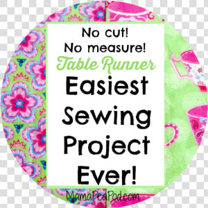 Pin It Easiest Sewing Project Ever   Circle  HD Png Download