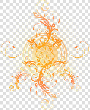 Color Naranja Vector Png   Png Download   Fantasy Sun Symbol  Transparent Png