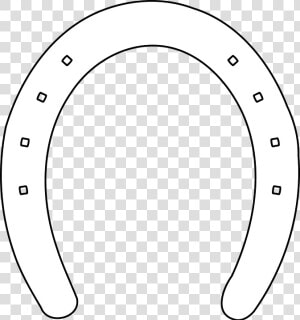 Horse Shoe Outline Svg Clip Arts   Horse Shoe Outline White  HD Png Download