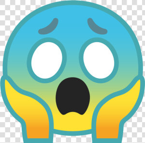 Face Screaming In Fear Icon   Emoji Miedo  HD Png Download