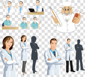 Physician Clip Art   Male And Female Doctors  HD Png Download