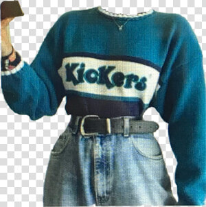 Lets Go An Kick It Tumblr Outfit Cute Cool Blu Retro   Outfits Retro  HD Png Download