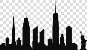 Paris Clipart Skyline   Nyc Skyline Silhouette Png  Transparent Png