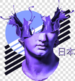  vaporwave  vaporart  sculpture  statue  эстетика  интернет   Vaporwave Wallpaper Android Hd  HD Png Download