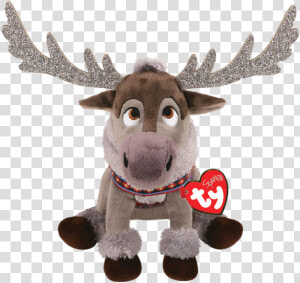 Frozen 2 Sven Reindeer Medium Sparkle Beanie Babies   Sven Frozen Ty  HD Png Download