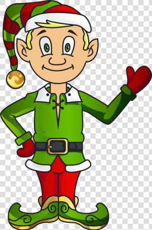 Christmas Elf Santa Claus Clip Art   Elf Clipart Png  Transparent Png