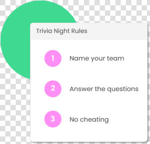 Trivia rules  HD Png Download